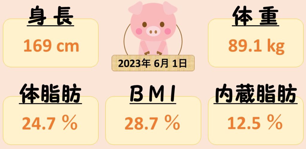 5621deba8a18b839c7a4321764bb05e8 本気ダイエット開始！<br>　ダイエット日記-Day１　ー2023/６/1ー