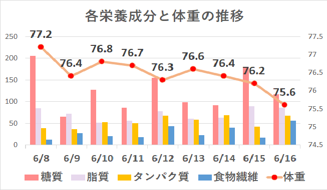 162cc92ffae0693b726eae0ff7a1aeec ダイエット日記-2週間目（6月8～15日）の記録まとめ