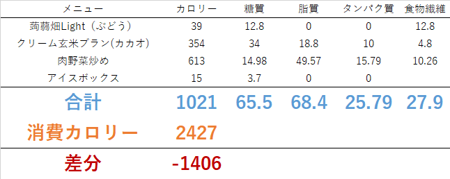 0725 夏はアイスボックスで決まり！！　ダイエット日記-Day55　ー2023/7/25ー