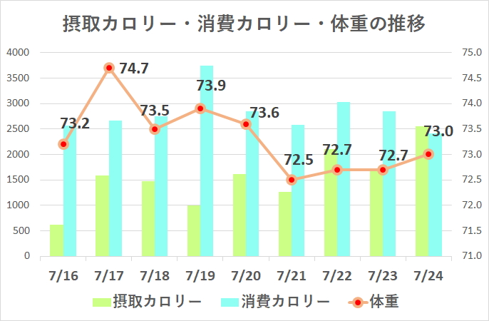 6ae9e2d6460f7cd657e483f101d2f52e ダイエット日記-7週間目（7月16～7月24日）の記録まとめ